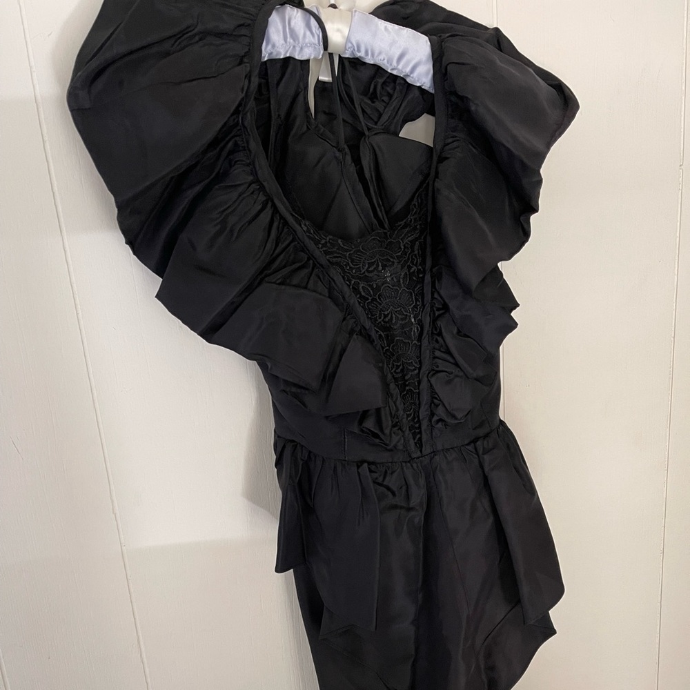 80’s ruffle prom dress